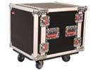 Gator GTOUR Rack Cases with Casters Front View